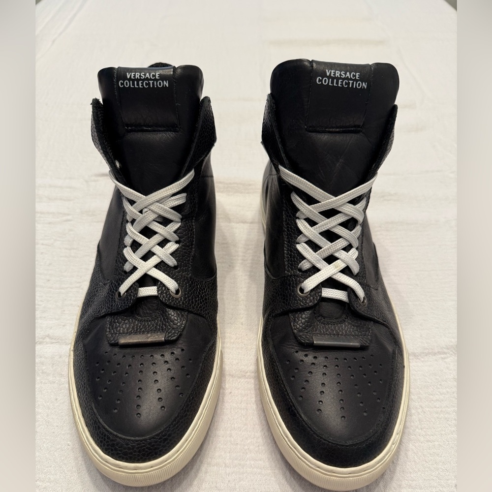 Men’s Versace Collection Black leather shoes